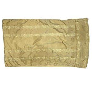 2 Luxury Silk Shams Pair Pillowcases Tan Designer